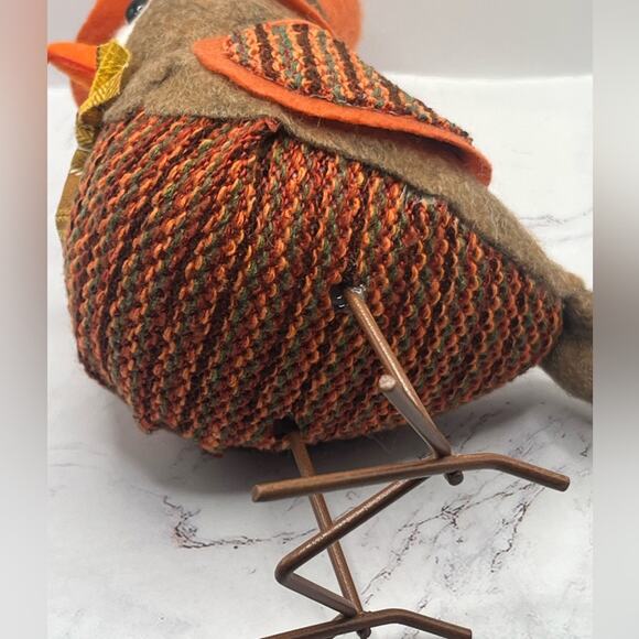 Autumn fall harvest fabric bird - Picture 6 of 6